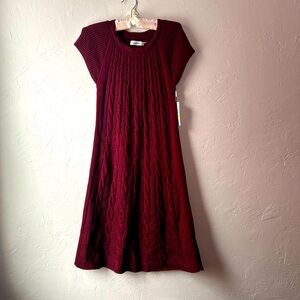 Calvin Klein Burgundy Midi Dress